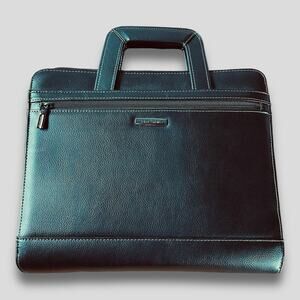 SAMSONITE NEW LEATHER PADFOLIO PORTFOLIO LETTER SIZE BLACK